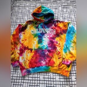 Exist Multicolor Tie-Dye Hoodie Size Medium GENTLY USED NO SIGNS OF WEAR